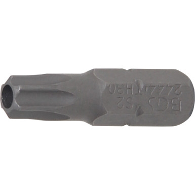 BGS Bit | Antrieb Außensechskant 6,3 mm (1/4"""") | T-Profil (für Torx) mit Bohrung T30 | 2444