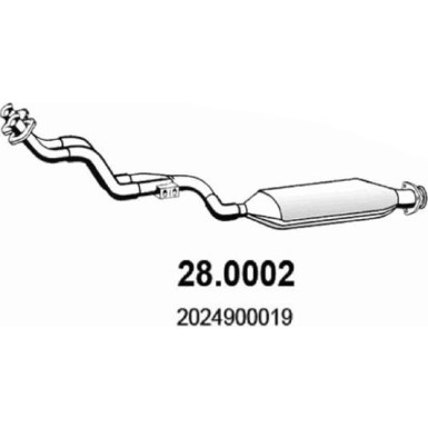 Katalysator | MERCEDES C180,C200,C220 93 | 28.0002