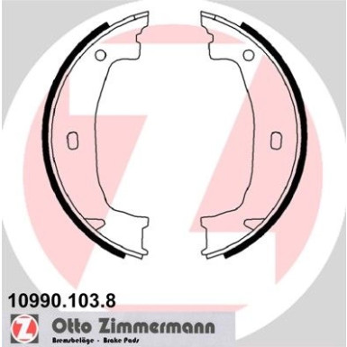 ZIMMERMANN Bremsbacken | 10990.103.8