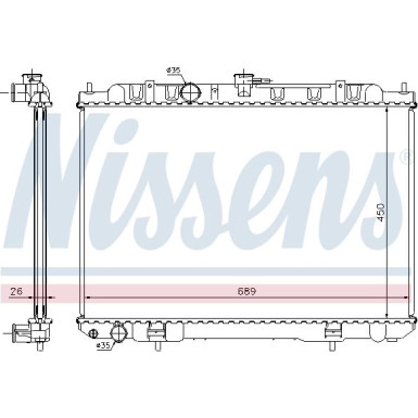 Wasserkühler PKW | NISSAN X-TRAIL 2.0 01 | 68705A