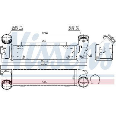 Ladeluftkühler PKW BMW X1 E84 09 FIRST FIT 96337