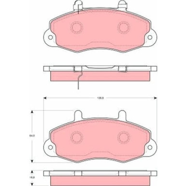 Bremsklötze VA | FORD Transit 98 | GDB1572 Bremsklötze VA | FORD Transit 98 | GDB1572