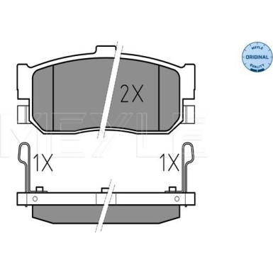 Bremsbelagsatz Nissan T. Almera 98- Mit Sensor | 025 217 1316/W