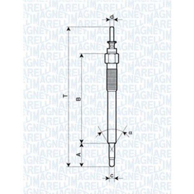 MAGNETI MARELLI Glühkerze MAGNETI MARELLI Glühkerze