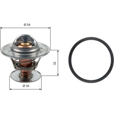 Gates Thermostat | SEAT Ibiza 1.0 | TH13684G1
