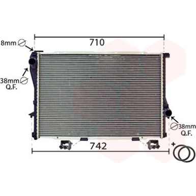 VAN WEZEL Kühler, Motorkühlung 06002233 VAN WEZEL Kühler, Motorkühlung 06002233
