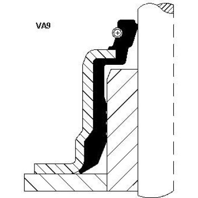 12019283 Dichtring, Ventilschaft