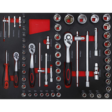 BGS Werkstattwagen 6 Schubladen 1 Seitentür mit 158 Werkzeugen BGS Do it yourself 6055