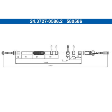 24.3727-0586.2 Seilzug, Feststellbremse