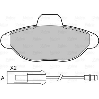 VALEO Bremsbeläge 601021