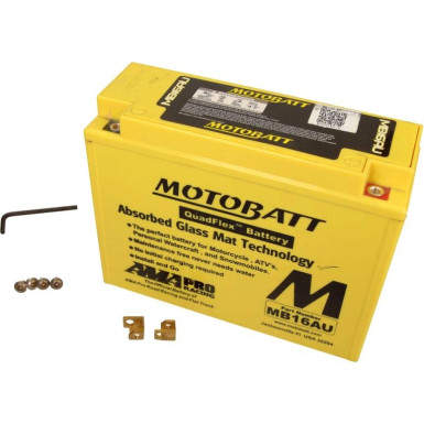 Motorrad Batterie 12V 20,5Ah/230A P+ (Abmessungen: 207X72X164/164) | MB16AU