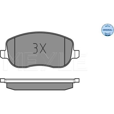 Bremsbelagsatz Fiat P. Croma 1.9/2.4 Jtd 05- Mit Sensor | 025 242 9419/W