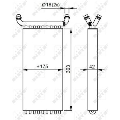 NRF Heizkörper 54293