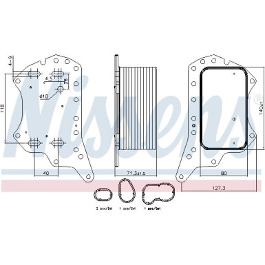 Ölkühler PKW Opel Vivaro B 14 FIRST FIT 91125