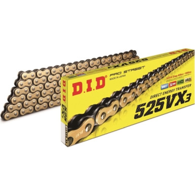 Motorantriebskette Did 525 X-Ring (4439An) (Entdeckt + Link) | DID525VX3G&B-104