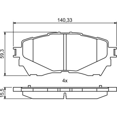 Bremsklötze Premium | MAZDA 6 12 | 0 986 494 793