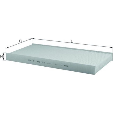MAHLE Filter, Innenraumluft LA 252 MAHLE Filter, Innenraumluft LA 252