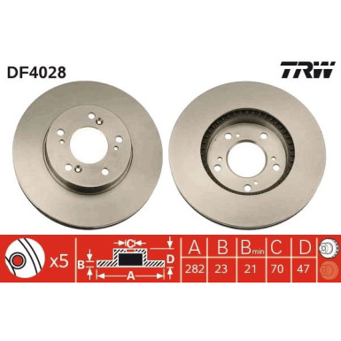 Bremsscheibe Honda P. Prelude | DF4028