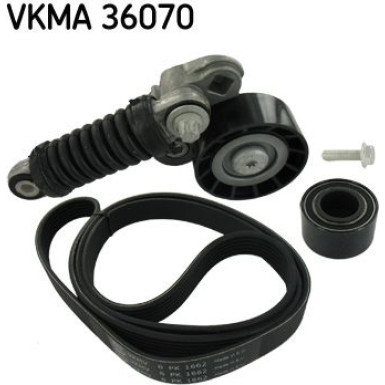 SKF Keilrippenriemensatz VKMA 36070
