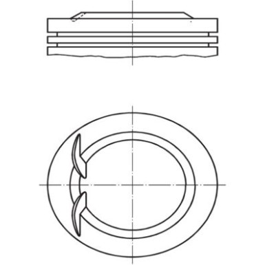 MAHLE ORIGINAL Kolben | 0385302