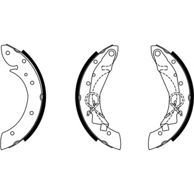 0 986 487 552 Bremsbackensatz