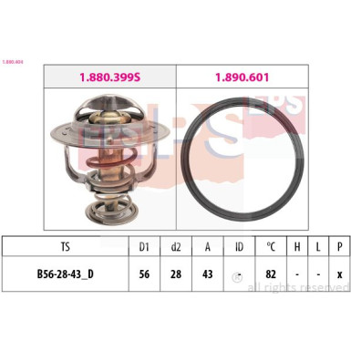 EPS Thermostat 1.880.404 Made in Italy - OE Equivalent