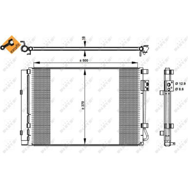 Kondensator, Klimaanlage EASY FIT 35997