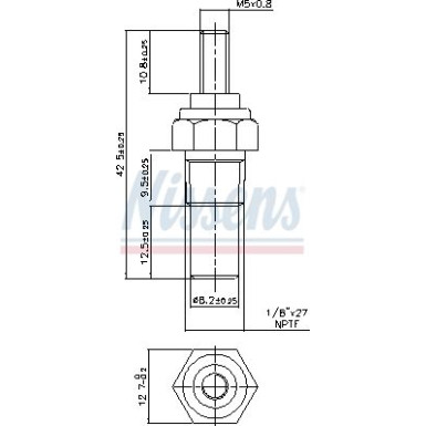 NISSENS Sensor, Kühlmitteltemperatur NISSENS Sensor, Kühlmitteltemperatur