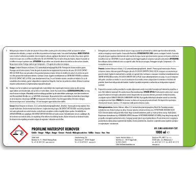 Sonax ProfiLine WaterSpot Remover 1L PROFILINE Waterspot Remover 02753000