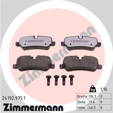 ZIMMERMANN Bremsbeläge ZIMMERMANN Bremsbeläge