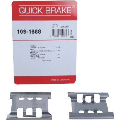 391-1688 Montagesatz f.Bremsklötze | RENAULT Master,OPEL,NISSAN 98 | 109-1688