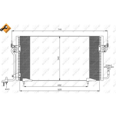 Kondensator, Klimaanlage EASY FIT 35439