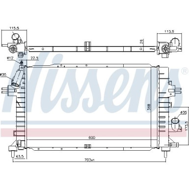 Wasserkühler PKW | Opel Astra H 04 | 630752 Wasserkühler PKW | Opel Astra H 04 | 630752