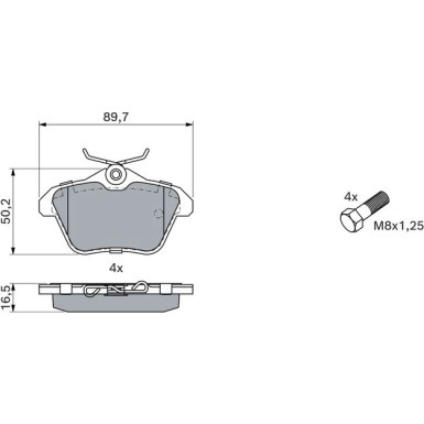 Bremsklötze | ALFA,LANCIA | 0 986 494 020