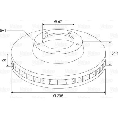 VALEO Bremsscheibe 197670