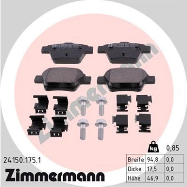 ZIMMERMANN Bremsbeläge ZIMMERMANN Bremsbeläge
