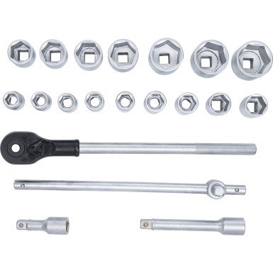 BGS Steckschlüssel-Satz Antrieb 20 mm (3/4 ) SW 19 - 50 mm 20-tlg BGS Do it yourself 15113