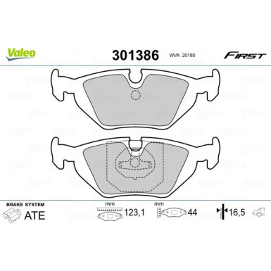 VALEO Bremsbeläge VALEO Bremsbeläge