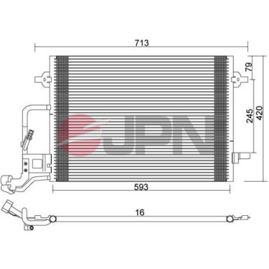 JPN Kondensator, Klimaanlage 60C9137-JPN