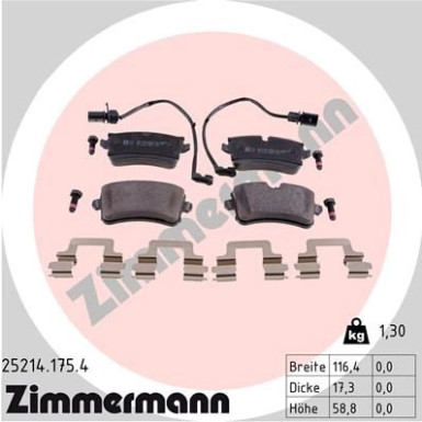 ZIMMERMANN Bremsbeläge
