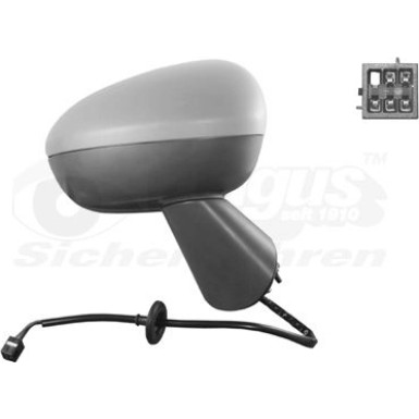 Aussenspiegel re. elek. Verst. bhz Opel Meriva B asph. 5Pins teilgrund. OE 13329819 HAGUS