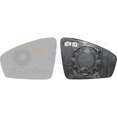 Spiegelglas, Außenspiegel VW Tiguan AD2 asphärisch OE 5NA 857 521 HAGUS 5747837