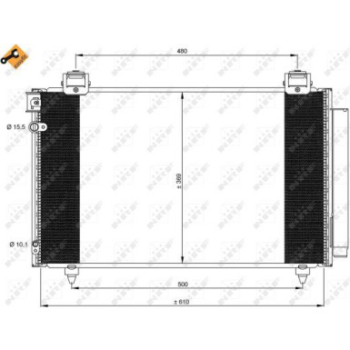 Kondensator, Klimaanlage EASY FIT 35592