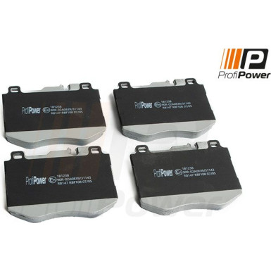 PROFIPOWER Bremsbelagsatz, Scheibenbremse 1B1238