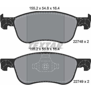 Bremsbelagsatz, Scheibenbremse | 2274801 Bremsbelagsatz, Scheibenbremse | 2274801