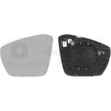 Spiegelglas, Außenspiegel Skoda Octavia (5E_) konvex OE 5E0857521 HAGUS 7624837