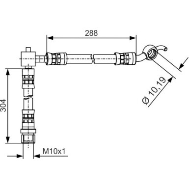 Bremsschlauch | TOYOTA Yaris | 1987481486