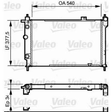 VALEO Motorkühler 230994