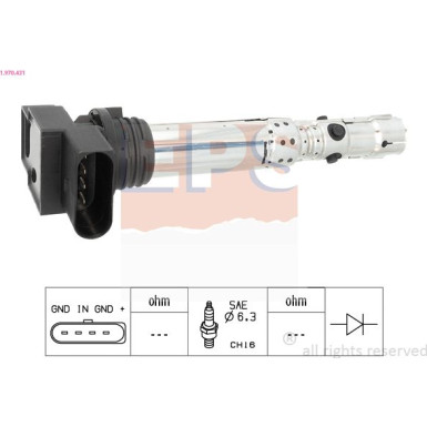 EPS Zündspule 1.970.431 OE Equivalent