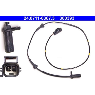 ATE ABS Sensor | 24.0711-6367.3